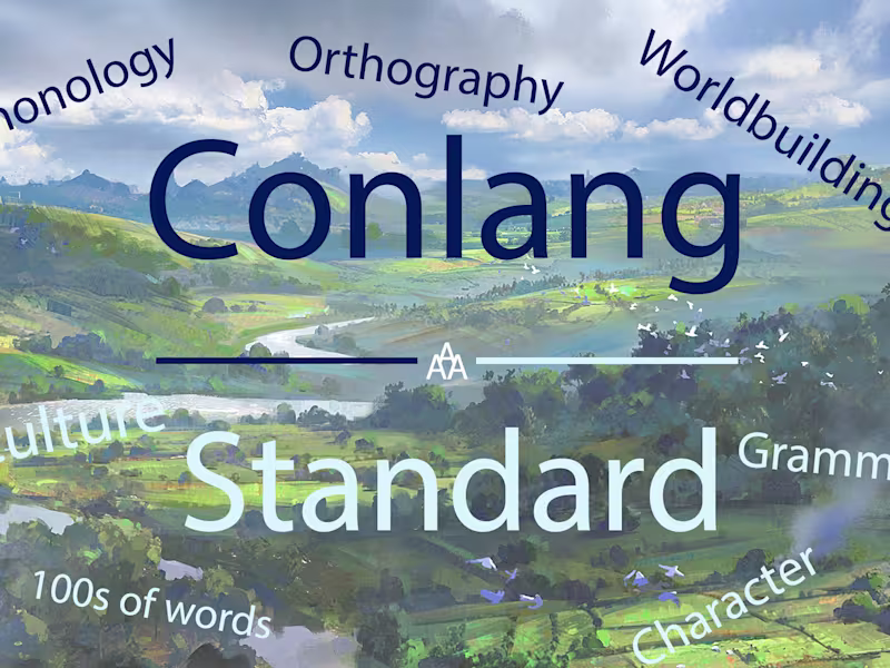 Cover image for I will bring your idea for a fictional language to life [STNDRD]