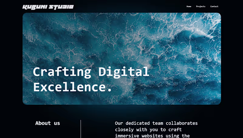 Cover image for Kubuni Studio: Landing Page