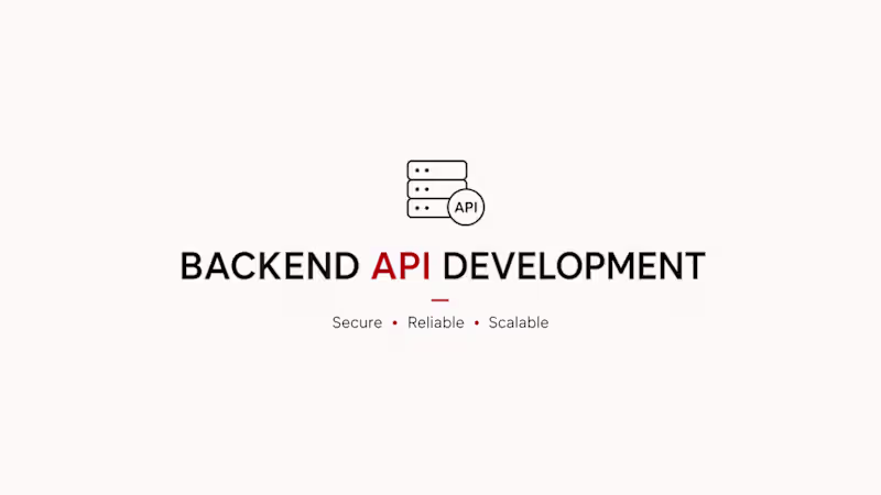 Cover image for I will build a secure and reliable backend API