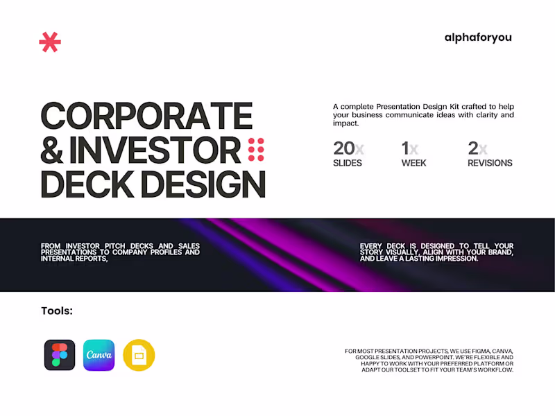 Cover image for Corporate & Investor Deck Design