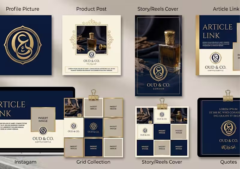 Cover image for Luxury Perfume Brand Identity &