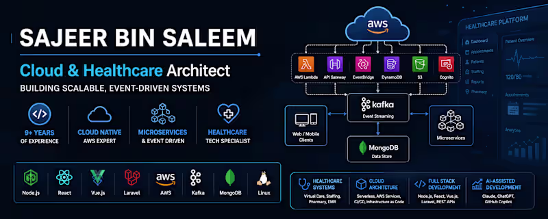 Cover image for Healthcare System Development (AWS, Node.js, Microservices)