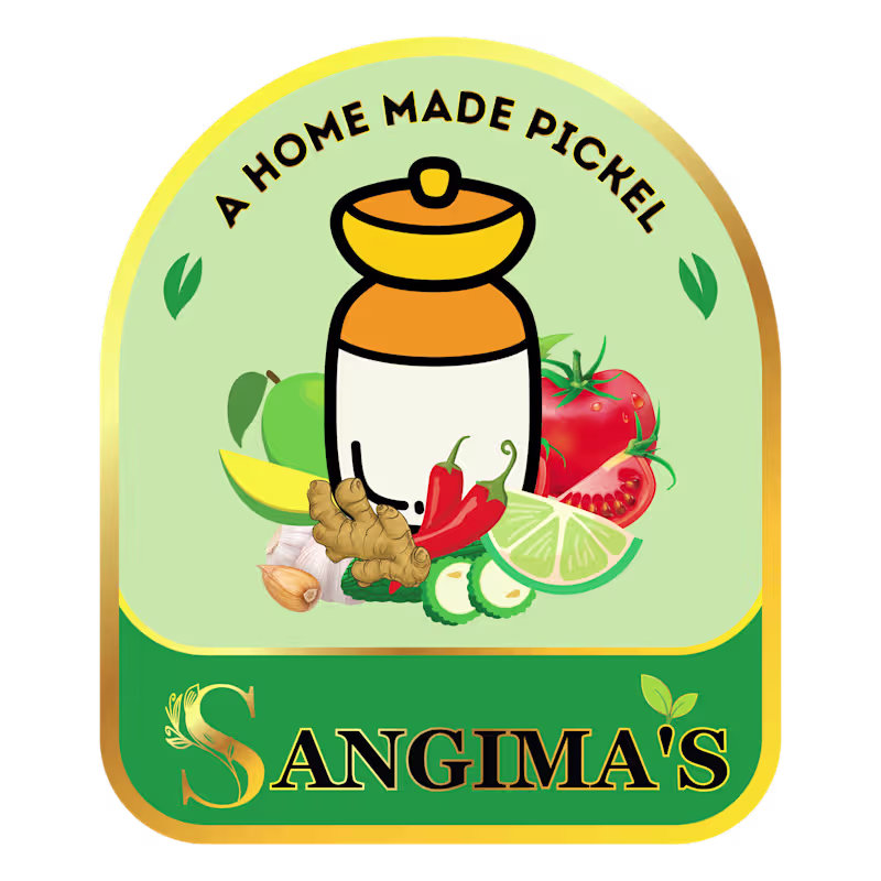 Cover image for This label design for "Sangima's"