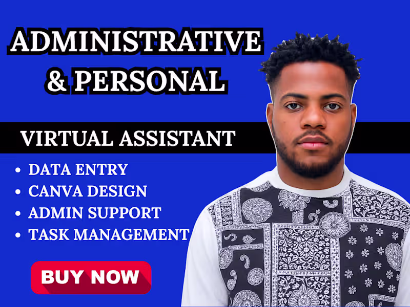 Cover image for Executive Virtual Assistant Creative Assistant  Data Assistant