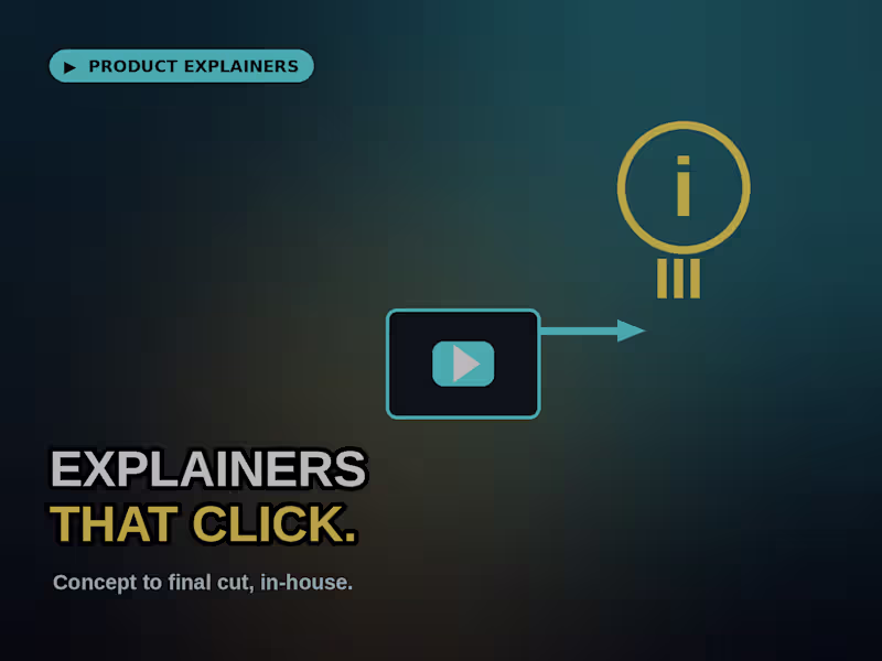 Cover image for Product Explainer Video — Concept to Final Cut