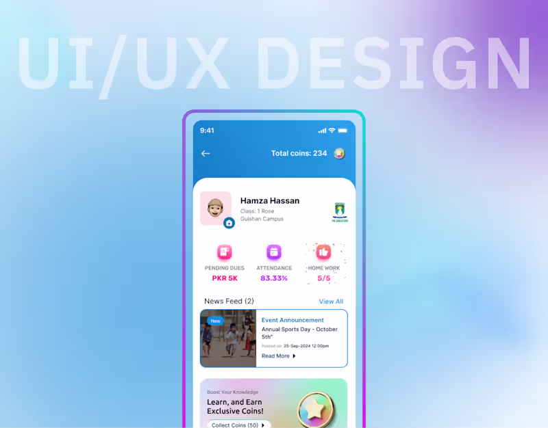 Cover image for Mobile App UI/UX Design for Startups & Tech Products