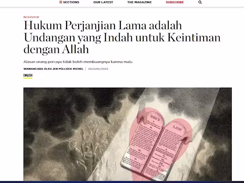 Cover image for Hukum Perjanjian Lama adalah Undangan yang Indah untuk Keintima…