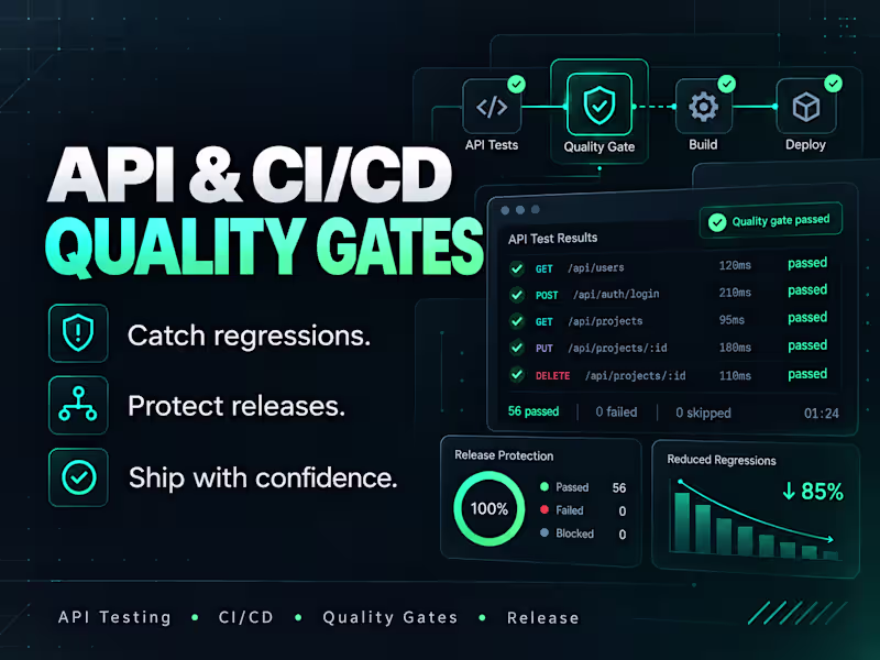 Cover image for API Testing & CI/CD Quality Gates