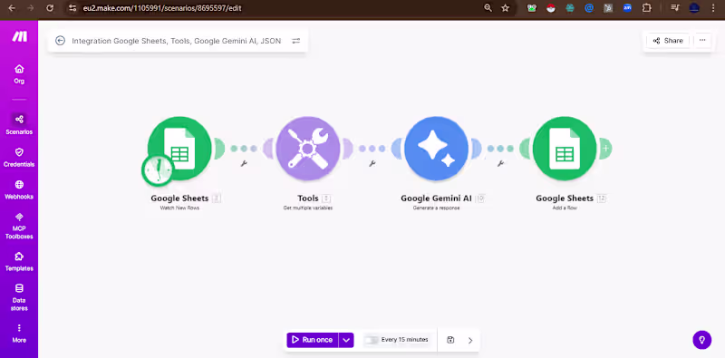 Cover image for AI Data Categorization Engine – Gemini + Make.com