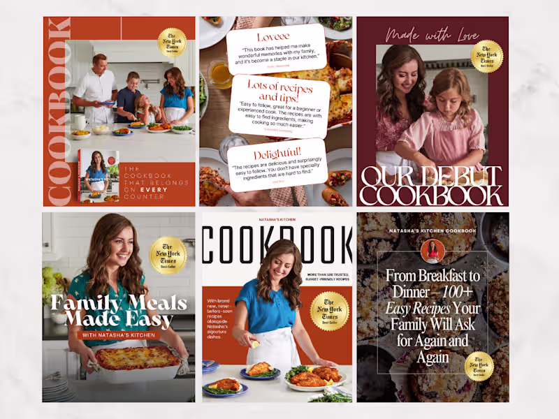 Cover image for Natasha's Kitchen Cookbook Launch Campaign