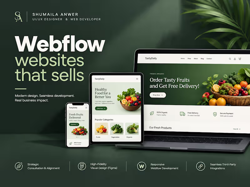 Cover image for Premium Website Design & Website Development in Webflow