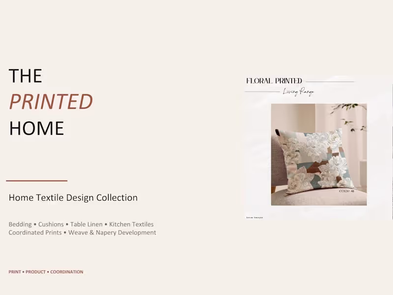 Cover image for THE PRINTED HOME