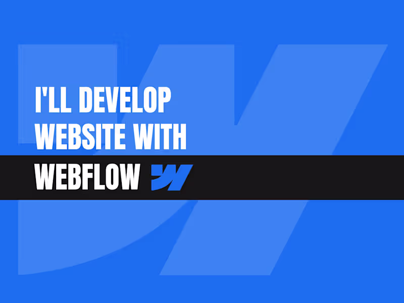 Cover image for Webflow Website Development