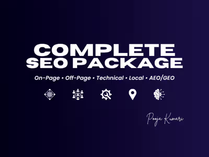 Cover image for Complete SEO Package — On-Page, Off-Page, Technical, Local & AEO