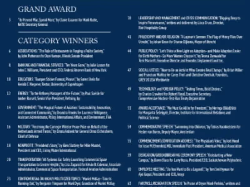Cover image for Cicero-award winning speechwriter