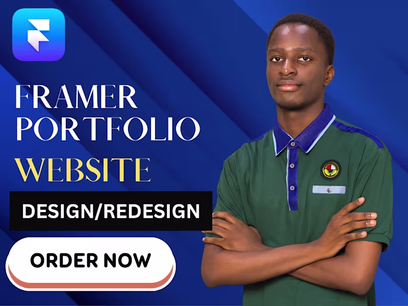 Cover image for Framer Portfolio Website & Framer Personal Brand Website Design