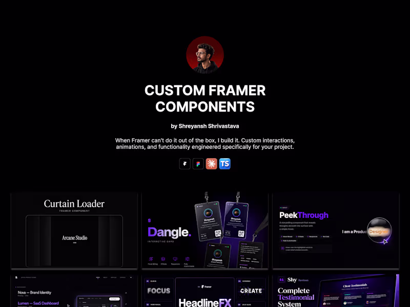 Cover image for Custom Framer Components