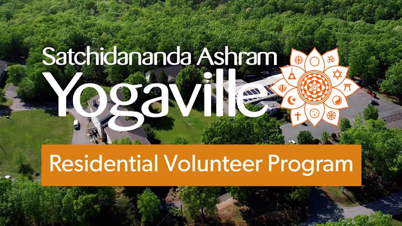 Cover image for Yogaville Volunteer Program Promo