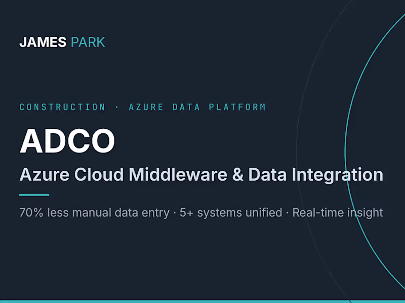 Cover image for ADCO: Azure Cloud Middleware & Data Integration