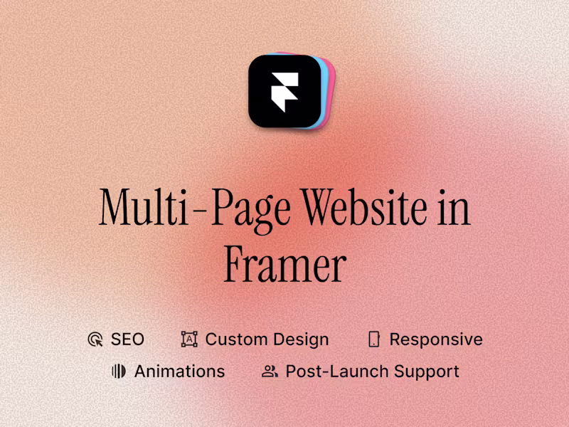Cover image for Multi-Page Website in Framer