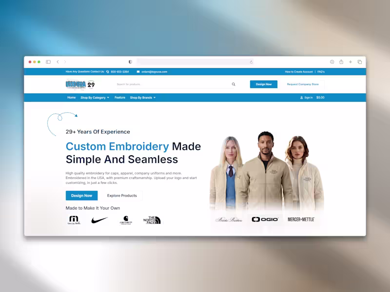 Cover image for Custom E-Commerce Platform for LogoUSA
