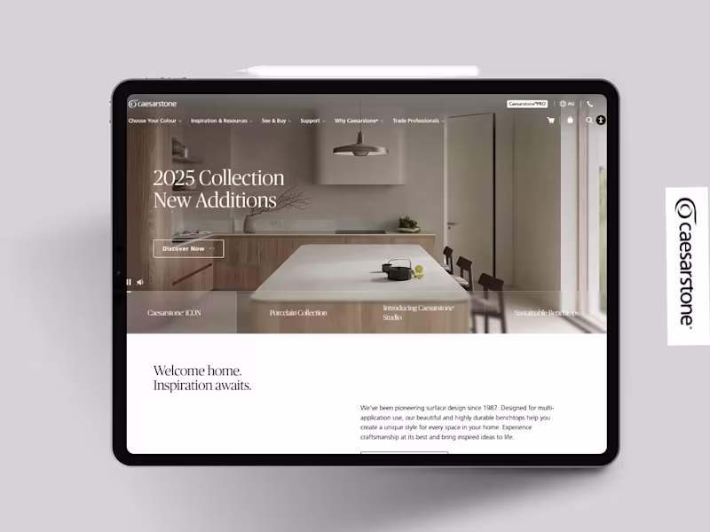 Cover image for Luxury Kitchen & Surface Brand Wordpress Website