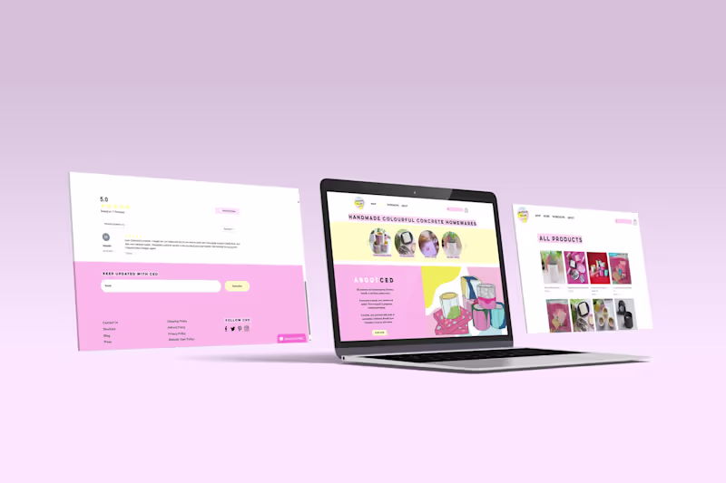 Cover image for Built an e-commerce website for a handcrafted product business