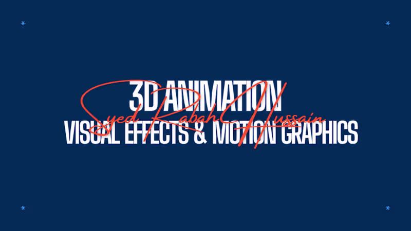 Cover image for 3D Animation & Visual Affects Artist