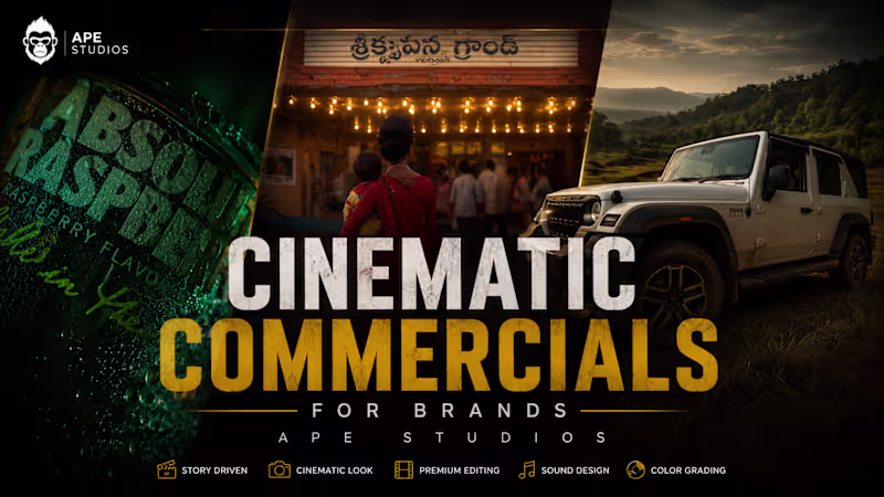 Cover image for I will create cinematic commercial videos for your brand
