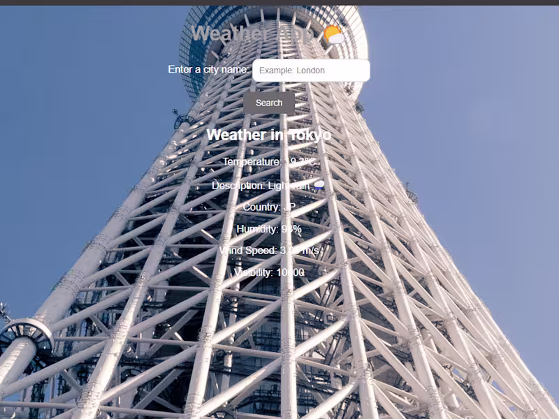 Cover image for Weather Application