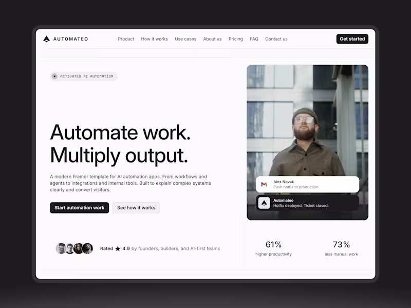 Cover image for Automateo AI Automation Website in