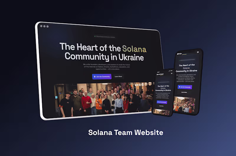 Cover image for Solana Event — Landing Page Concept & Visual Redesign