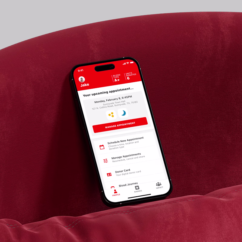Cover image for American Red Cross - Blood Donor App