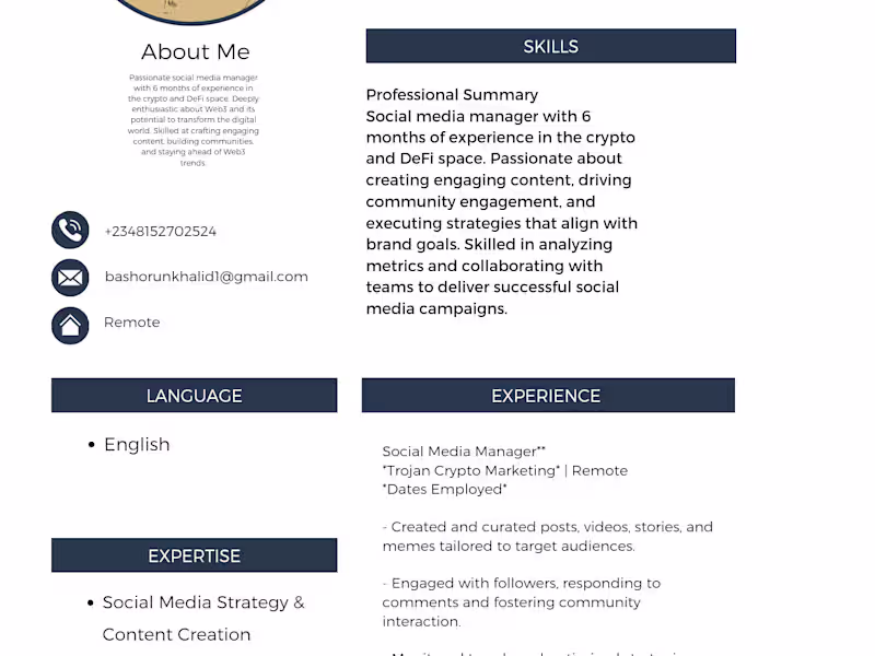 Cover image for "Web3 Content Specialist |