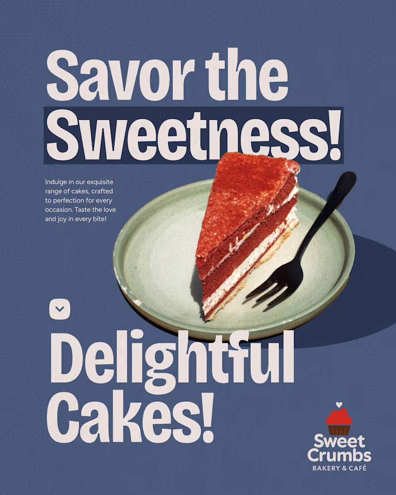 Cover image for Sweet Crumbs Bakery & Café Branding & Promotion
