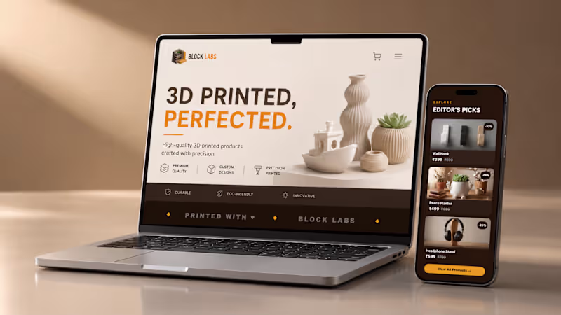 Cover image for Full-stack storefront for custom 3D-printed