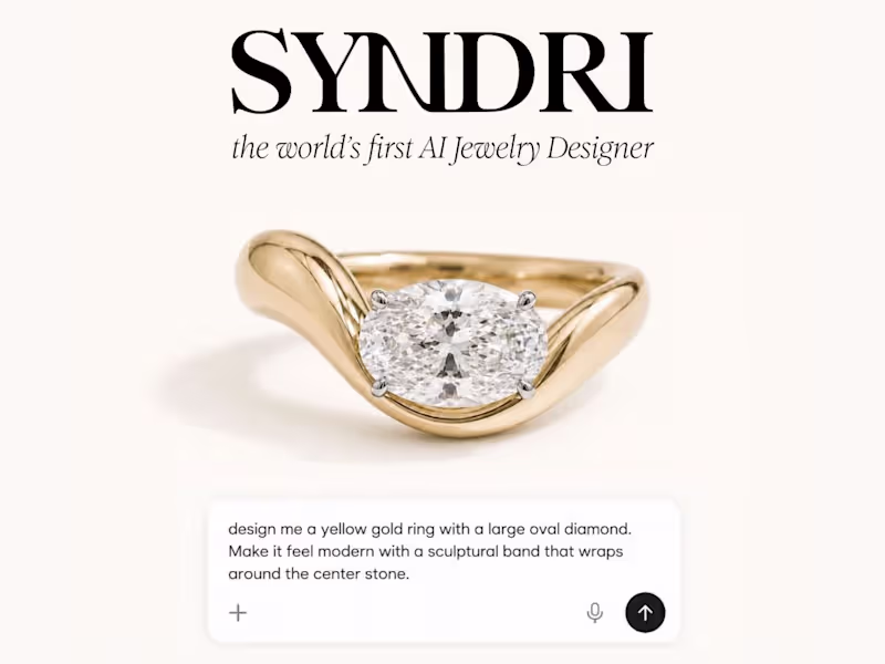 Cover image for SYNDRI - the world’s first AI jewelry designer.