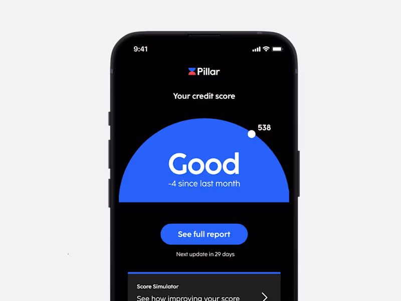 Cover image for Brand identity for Pillar, founded by ex-Revolut employees.
