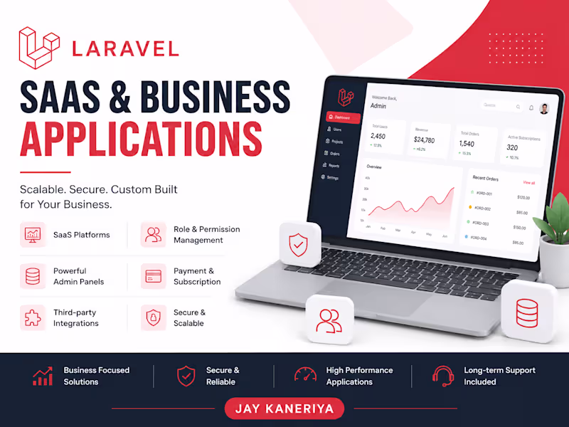 Cover image for Laravel SaaS & Business Application Development