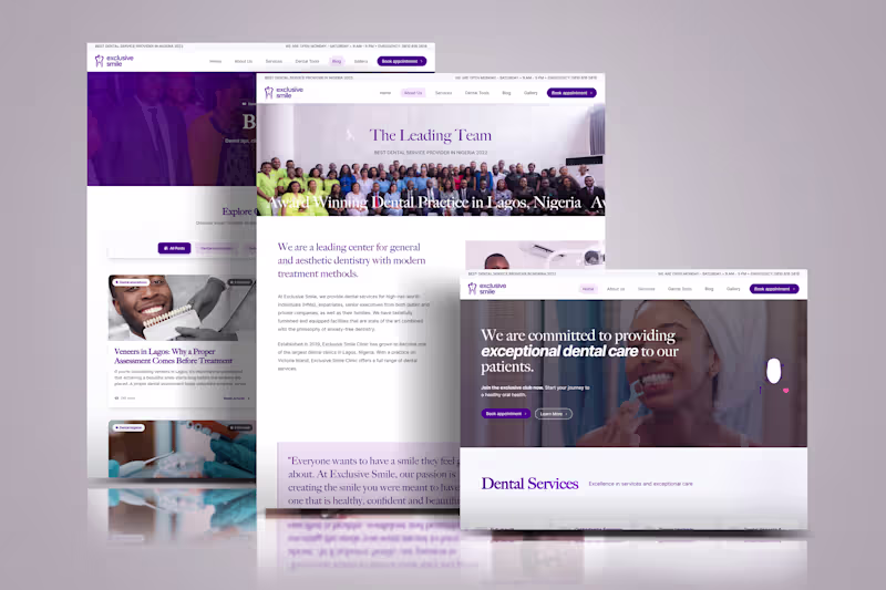 Cover image for Modern Healthcare Website Design