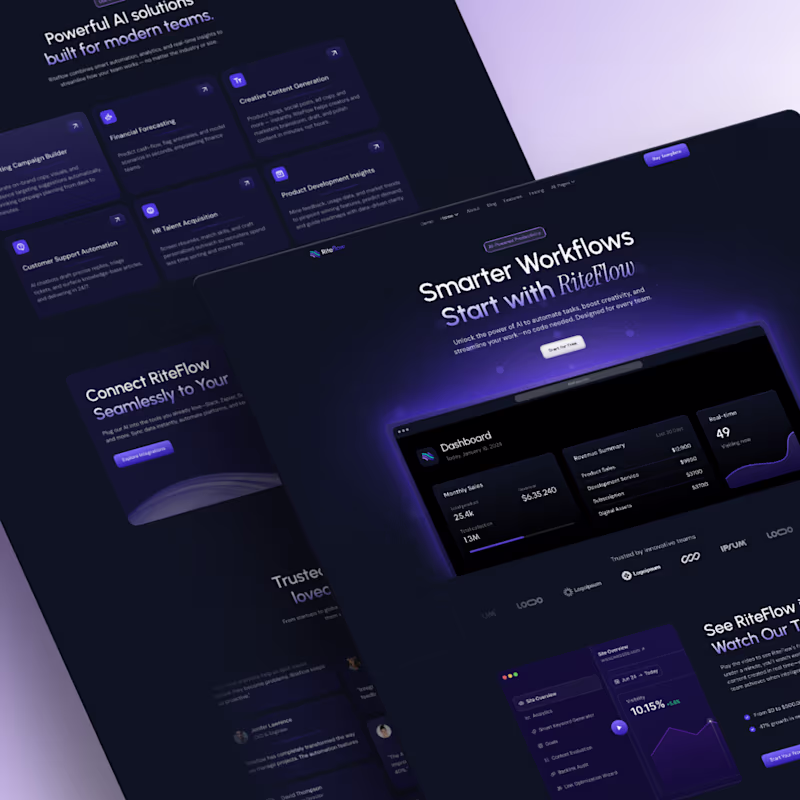 Cover image for Riteflow – Integration & Use Case UI for SaaS Products