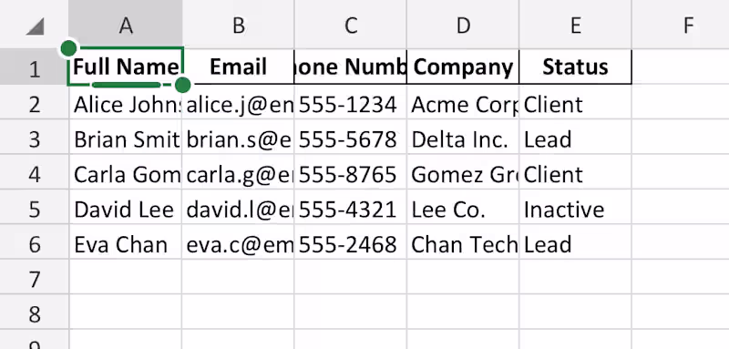 Cover image for Excel Cleanup Sample