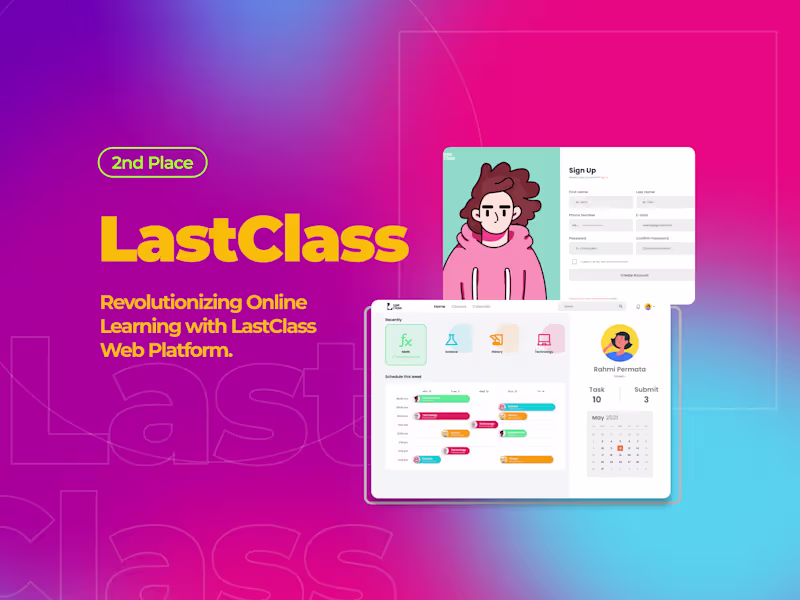 Cover image for LastClass Web Platform - Case Study for Remote Learning