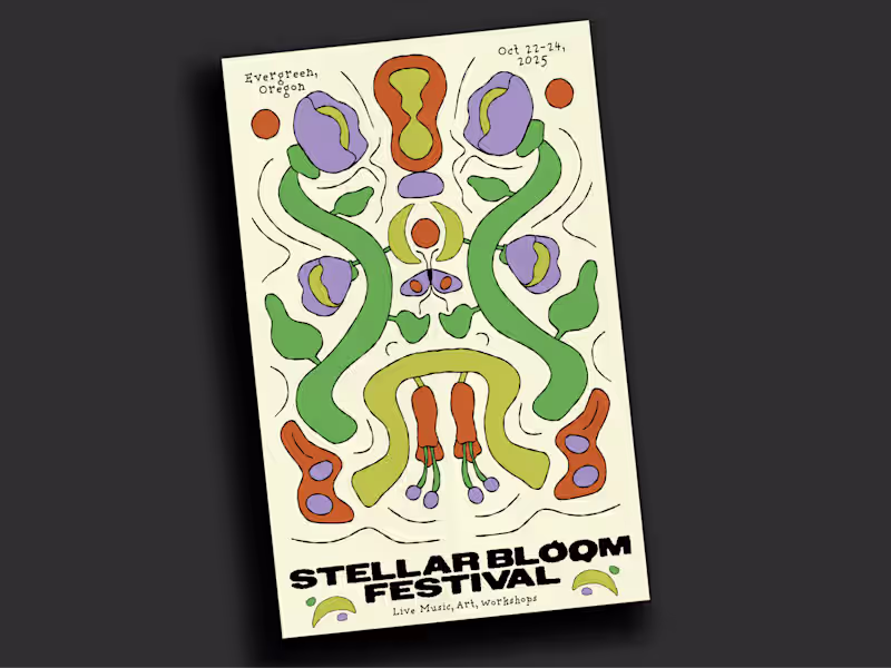 Cover image for POSTER DESIGN & ILLUSTRATION FOR STELLAR BLOOM FESTIVAL