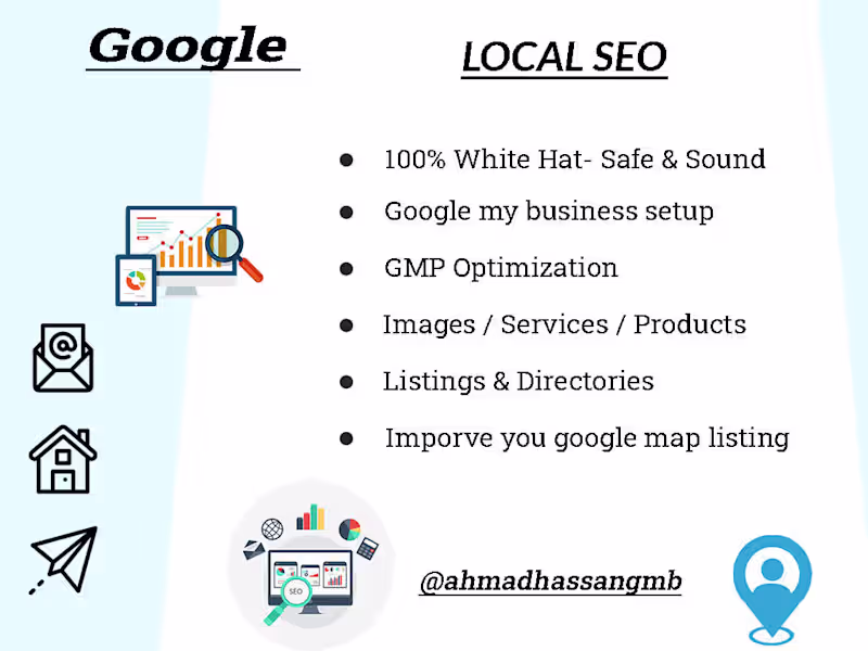 Cover image for I will google my business listing for local SEO to get business.