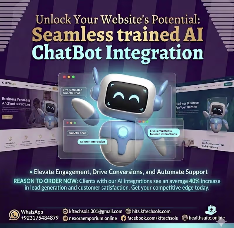 Cover image for Healthcare Trained AI Chatbot Integration in Websites