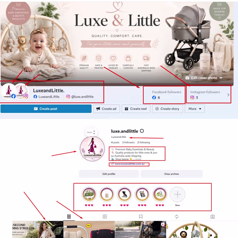 Cover image for  Facebook & Instagram Profile Optimisation expert.