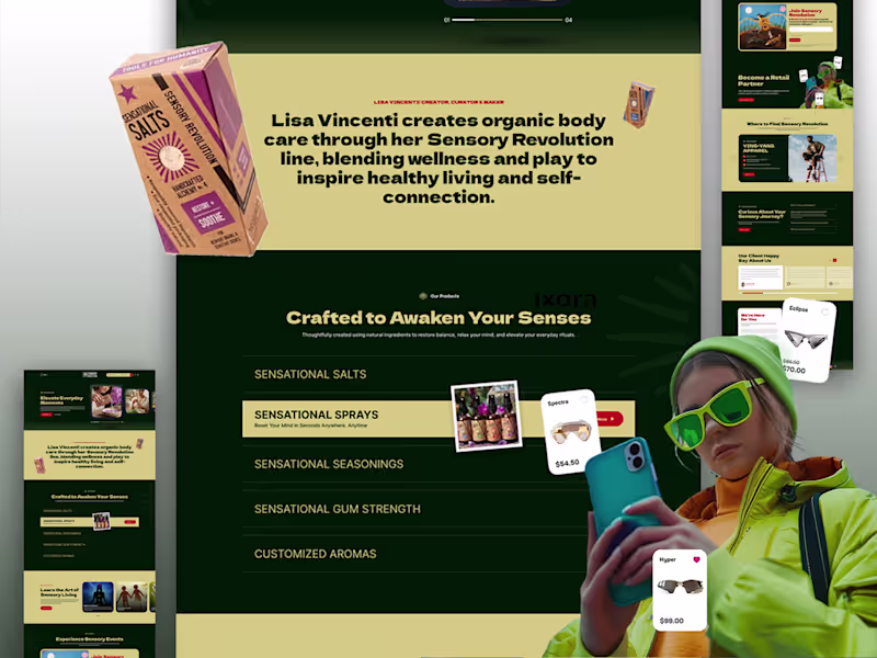 Cover image for Sensory Revolution (Website Design)