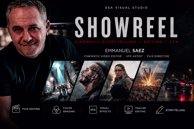 Cover image for 2026 Cinematic Showreel | Video Editing • VFX • AI