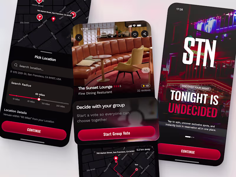 Cover image for Mobile app design for STN,